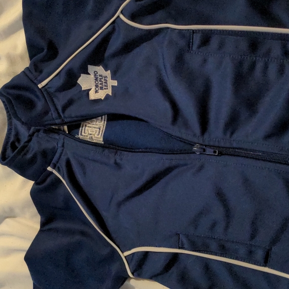 NHL Leafs Toddler Jacket 18 months dark navy blue. - Picture 6 of 7